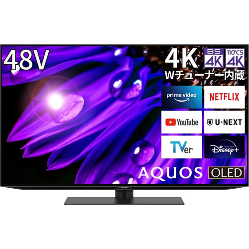 シャープ AQUOS 4K 4T-C48EQ2 [4K+Android+48V型有機ELテレビ]