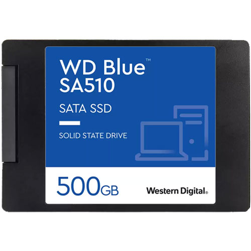 ウエスタンデジタル WDS500G3B0A [WD Blue SA510 SATA SSD（500GB 2.5インチ 7mm厚 SATA 6G 200TBW 5年保証）]