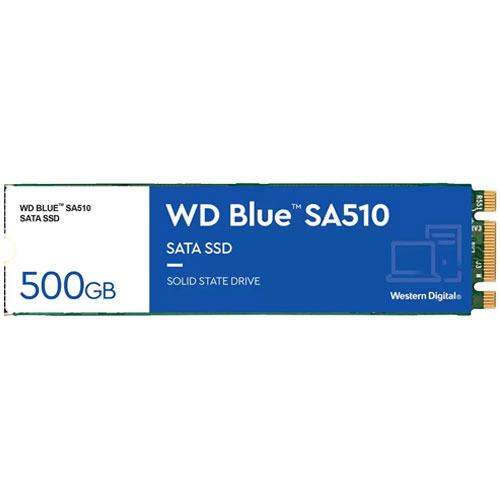 ウエスタンデジタル WDS500G3B0B [WD Blue SA510 SATA SSD（500GB M.2(2280) SATA 6G 200TBW 5年保証）]