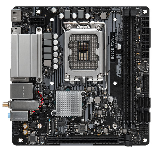 ASRock B660M-ITX/ac [Intel B660/LGA1700/DDR4/11ac/Mini-ITX]