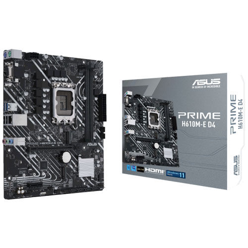 ASUS PRIME H610M-E D4 [マザーボード Intel H610/LGA1700/DDR4/mATX]