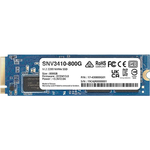 Synology SNV3410-800G [800GB Synology NAS専用SSD SNV3410 M.2(2280) NVMe PCIe 3.0 x4 1022TBW]