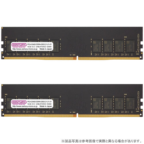 CB16GX2-D4UE2933H [32GB kit (16GBx2) DDR4-2933 (PC4-23400) ECC Unbuffered DIMM Single Rank 2048Mx8]