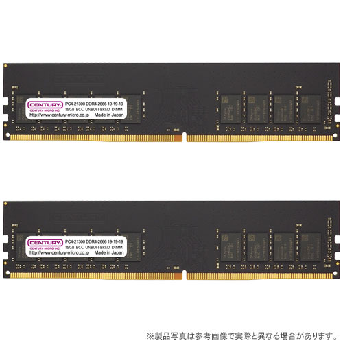 CB16GX2-D4UE2666H [32GB kit (16GBx2) DDR4-2666 (PC4-21300) ECC Unbuffered DIMM Single Rank 2048Mx8]