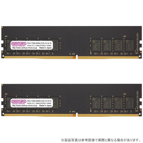 CB16GX2-D4UE2133H [32GB kit (16GBx2) DDR4-2133 (PC4-17000) ECC Unbuffered DIMM Single Rank 2048Mx8]