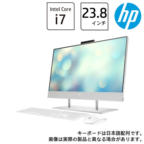 571D4PA-AAAA [HP 24-dp(i7/16GB/SSD256GB+HDD2TB/Windows11/23.8タッチ大画面/ナチュラルシルバー)]