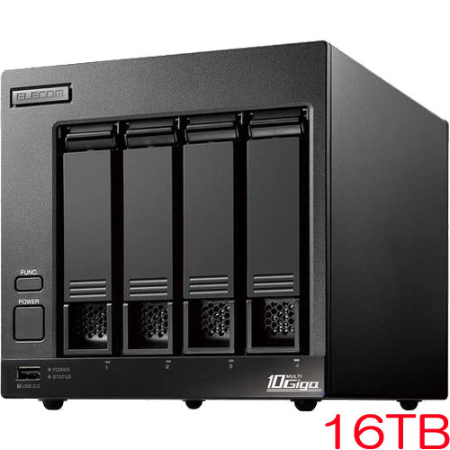 エレコム NSB-74D16TW22 [WS IoT 2022 NAS/Atom/ワークグループ/4ベイ/16TB]