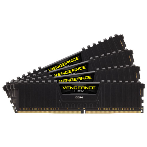 コルセア CMK128GX4M4E3200C16 [VENGEANCE LPX DDR4 PC4-25600 (3200MHz) 32GB 4枚組 CL16-20-20-38 1.35V]