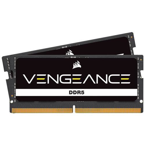 コルセア CMSX16GX5M2A4800C40 [VENGEANCE SODIMM DDR5 PC5-38400 (4800MHz) 8GB 2枚組 CL40-40-40-77 1.10V]