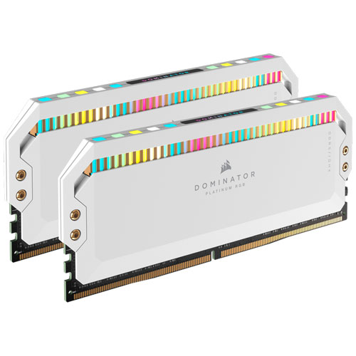 コルセア CMT64GX5M2B5200C40W [DOMINATOR PLATINUM RGB DDR5 5200MHz 32GB 2枚組 CL40-40-40-77 1.25V WHITE]