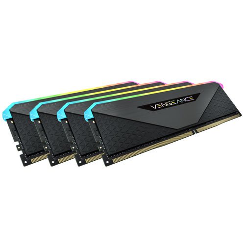 コルセア CMN64GX4M4Z3600C18 [VENGEANCE RGB RT DDR4 PC4-28800 (3600MHz) 16GB 4枚 CL18-22-22-42 1.35V For AMD]