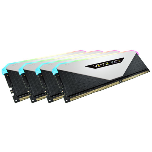 コルセア CMN32GX4M4Z3600C18W [VENGEANCE RGB RT DDR4 3600MHz 8GB 4枚組 CL18-22-22-42 1.35V WHITE For AMD]