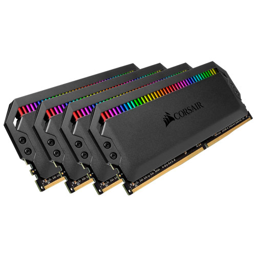 コルセア CMT128GX4M4E3200C16 [DOMINATOR PLATINUM RGB DDR4 PC4-25600 (3200MHz) 32GB 4枚組 CL16-20-20-38 1.35V]