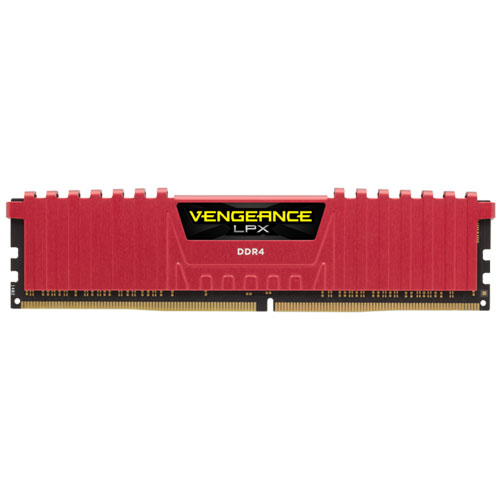 コルセア CMK8GX4M1A2400C16R [VENGEANCE LPX DDR4 PC4-19200 (2400MHz) 8GB 1枚組 CL16-16-16-39 1.20V RED]