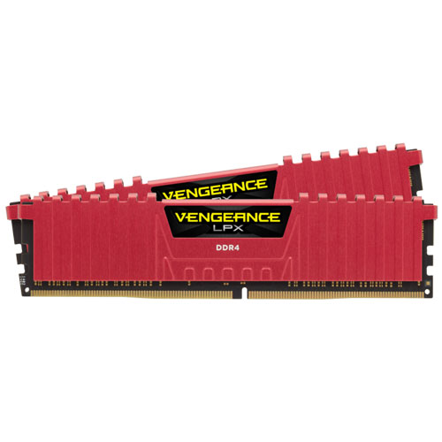 CMK32GX4M2A2666C16R [VENGEANCE LPX DDR4 PC4-21300 (2666MHz) 16GB 2枚組 CL16-18-18-35 1.20V RED]