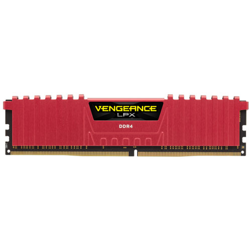 コルセア CMK8GX4M1A2666C16R [VENGEANCE LPX DDR4 PC4-21300 (2666MHz) 8GB 1枚組 CL16-18-18-35 1.20V RED]