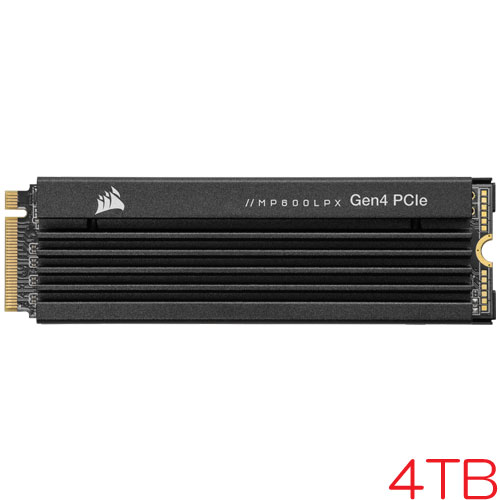コルセア CSSD-F4000GBMP600PLP [4TB SSD MP600 PRO LPX M.2(2280) NVMe PCIe Gen 4.0 x4 3D TLC 3000TBW 5年保証]