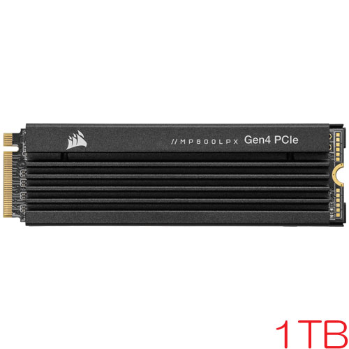 コルセア CSSD-F1000GBMP600PLP [1TB SSD MP600 PRO LPX M.2(2280) NVMe PCIe Gen 4.0 x4 3D TLC 700TBW 5年保証]