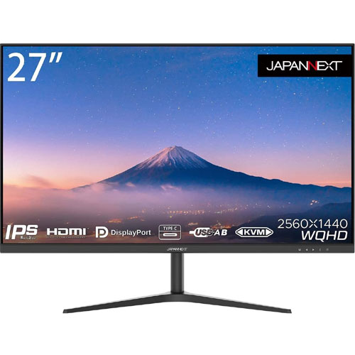 JAPANNEXT JN-IPS27WQHDR-C65W [液晶ディスプレイ 27型/2560×1440/ブラック]