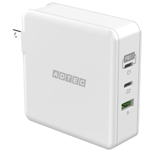 APD-V140AC2-wC24-WH [PD充電器 最大140W Type-C×2、Type-A Type-C ケーブル(240W対応) 付属 ホワイト]