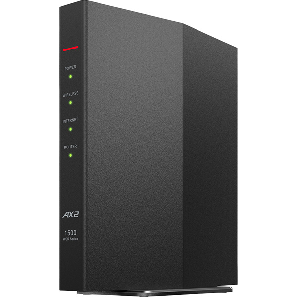 メーカー純正品[充電不要 1年保証] WSR-3200AX4S/DBK Wi-Fi 無線LANルーター 11ax/ac/n/a/g/b 2401+800Mbps  Ipv6対応