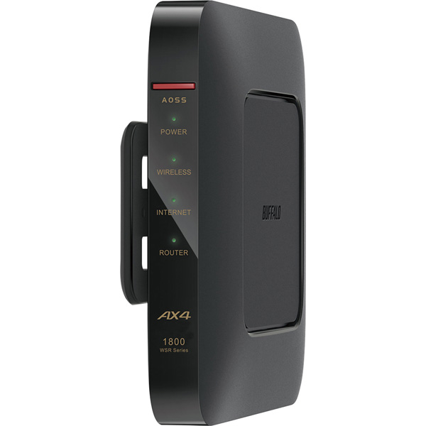 ファッションなデザイン バッファロー 無線LAN親機 11ax ac n a g b 1201 573Mbps ブラック  WSR-1800AX4B-BK panyocokan.desa.id