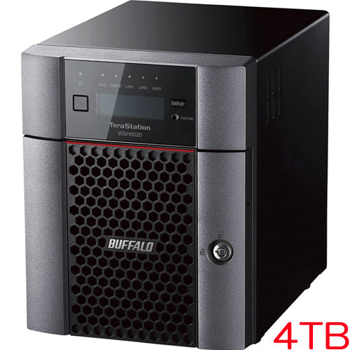 バッファロー WSH5420DN04W2 [TeraStation WSS2022WG Desk 4ベイNAS 4TB]