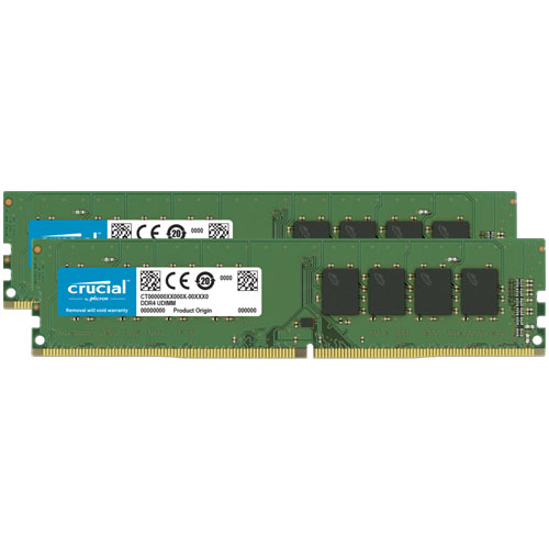 クルーシャル CT2K16G4DFRA32A [32GB Kit (16GBx2) DDR4 3200 MT/s (PC4-25600) CL22 Unbuffered DIMM 288pin]