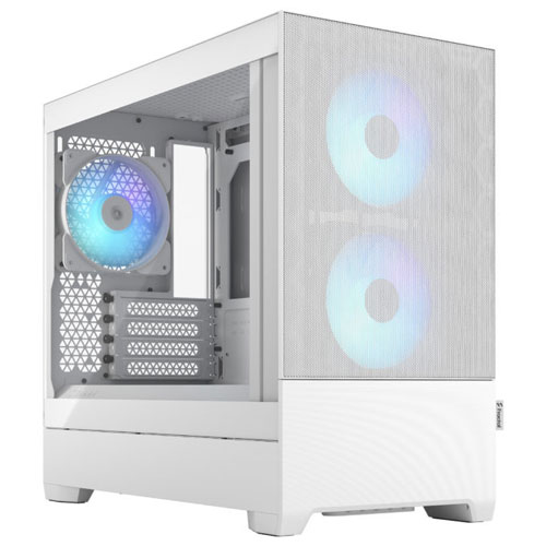 FD-C-POR1M-01 [Micro ATX ミニタワーケース Pop Mini Air RGB White TG Clear Tint]