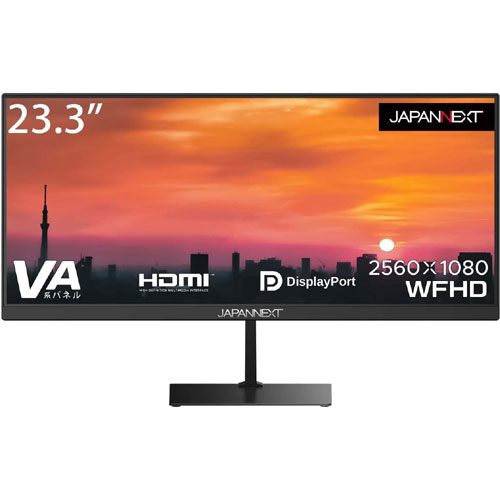 JAPANNEXT JN-V233WFHD [液晶ディスプレイ 23.3型/2560×1080/ブラック]