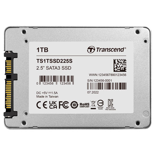 トランセンド TS1TSSD225S [1TB SSD225S 2.5インチ SATA3 3D TLC 360TBW 3年保証]