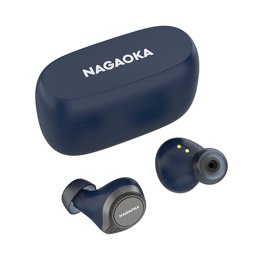 NAGAOKA BT824BL [Bluetooth5.0対応 オートペアリング機能搭載 長時間連続再生完全ワイヤレスイヤホン ブルー]
