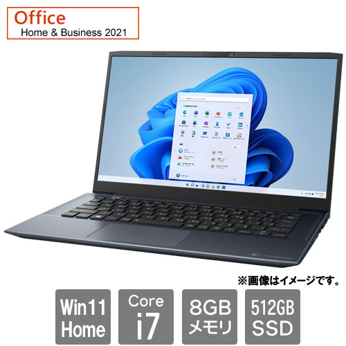 Dynabook P1M7VPEL [★dynabook M7 (i7 8GB SSD512GB 14.0FHD Win11Home H&B2021 オニキスブルー)]
