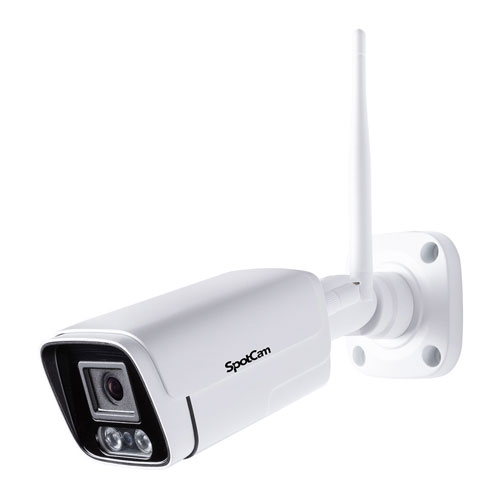 SpotCam SpotCam BCW1 [屋外用バレット型監視カメラ IP66 スポットライト 人体検出 音声/動体検知]