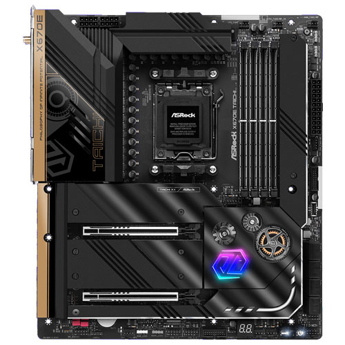 ASRock X670E Taichi [マザーボード AMD X670/Socket AM5/DDR5/USB4/2.5GbE/11ax/EATX]