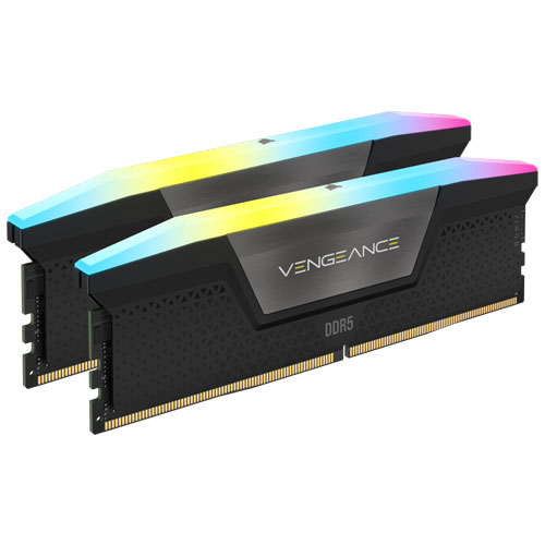 コルセア CMH32GX5M2B5200C40 [VENGEANCE RGB DDR5 PC5-41600 (5200MHz) 16GB 2枚 CL40-40-40-77 1.25V OC PMIC]