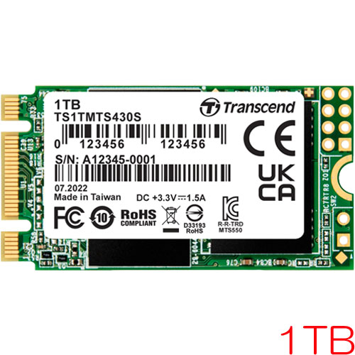 e-TREND｜トランセンド TS1TMTS430S [1TB SSD MTS430S M.2 Type 2242