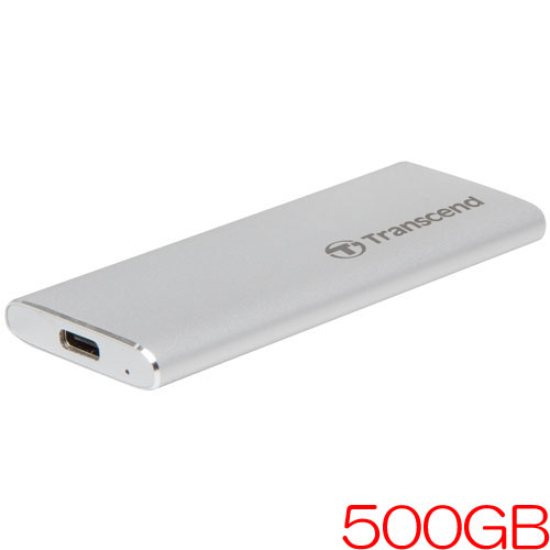 トランセンド TS500GESD260C [500GB ポータブルSSD ESD260C USB 3.1 Gen 2 Type-A/Type-Cケーブル付属 3年保証]