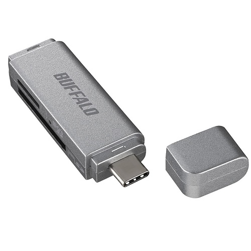 BSCR120U3CSV [USB3.0 Type-C カードリーダー SD用直挿し シルバー]