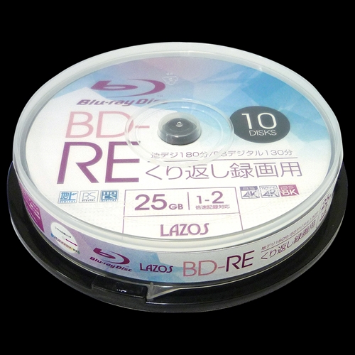 Lazos L-BRE10PX20 [200枚セット(10枚X20個) BD-RE]