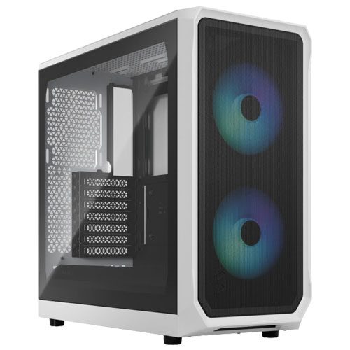 Fractal Design FD-C-FOC2A-04 [ATXミドルタワーケース Focus 2 RGB White TG Clear Tint]