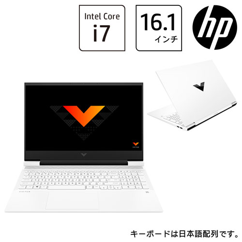 HP 67G76PA-AABF [Victus by HP Laptop 16-d (i7 16GB SSD512GB 16.1FHD Win11H RTX3050 セラミックホワイト)]