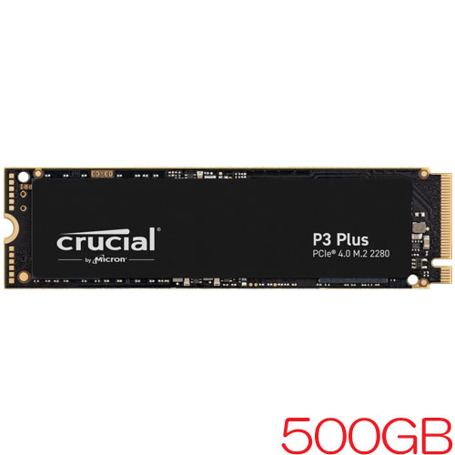 クルーシャル CT500P3PSSD8JP [500GB Crucial P3 Plus SSD M.2(2280) NVMe PCIe Gen 4 x4 110TBW 国内正規代理店品]