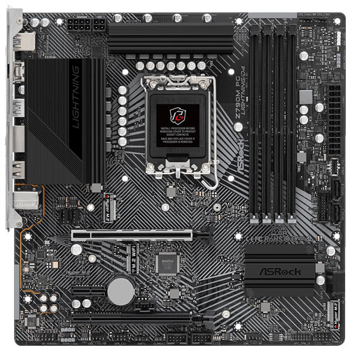 ASRock Z790M PG Lightning/D4 [Intel Z790/LGA1700/DDR4/USB 3.1 Type-C/GbE/Micro ATX Thunderbolt AIC対応]