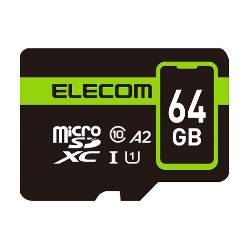 エレコム MF-SP064GU11A2R [microSDXCカード/データ復旧サービス2年付/64GB]