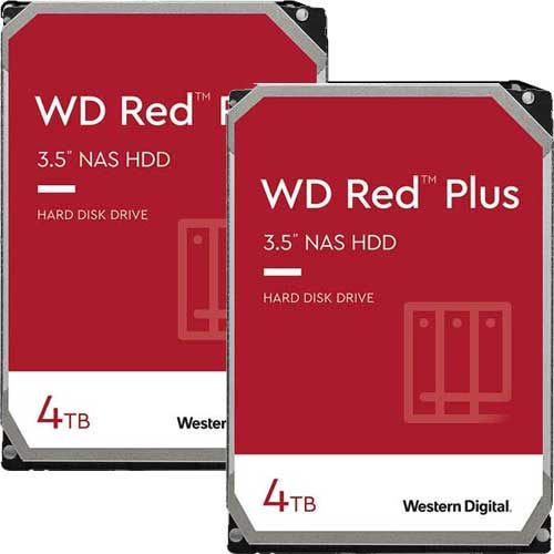 ★お得な2台セット★WD40EFPX [WD Red Plus（4TB 3.5インチ SATA 6G 5400rpm 256MB CMR）]