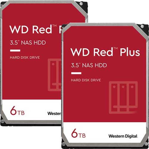 ★お得な2台セット★WD60EFPX [WD Red Plus（6TB 3.5インチ SATA 6G 5400rpm 256MB CMR）]