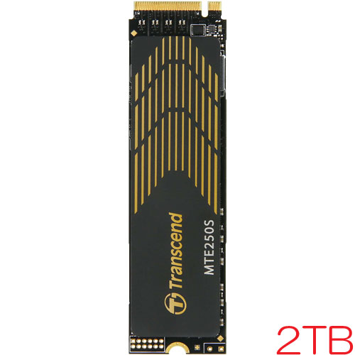 TS2TMTE250S [2TB PCIe SSD 250S M.2(2280) NVMe PCIe Gen4 x4 DRAMキャッシュ 3D TLC 1560TBW 5年保証]
