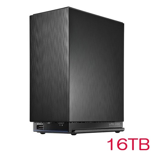 アイ・オー・データ HDL2-AAX16WB [2.5GbE Linux 2ドライブ BOXタイプNAS 16TB]