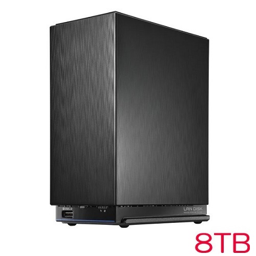 アイ・オー・データ HDL2-AAX8WB [2.5GbE Linux 2ドライブ BOXタイプNAS 8TB]